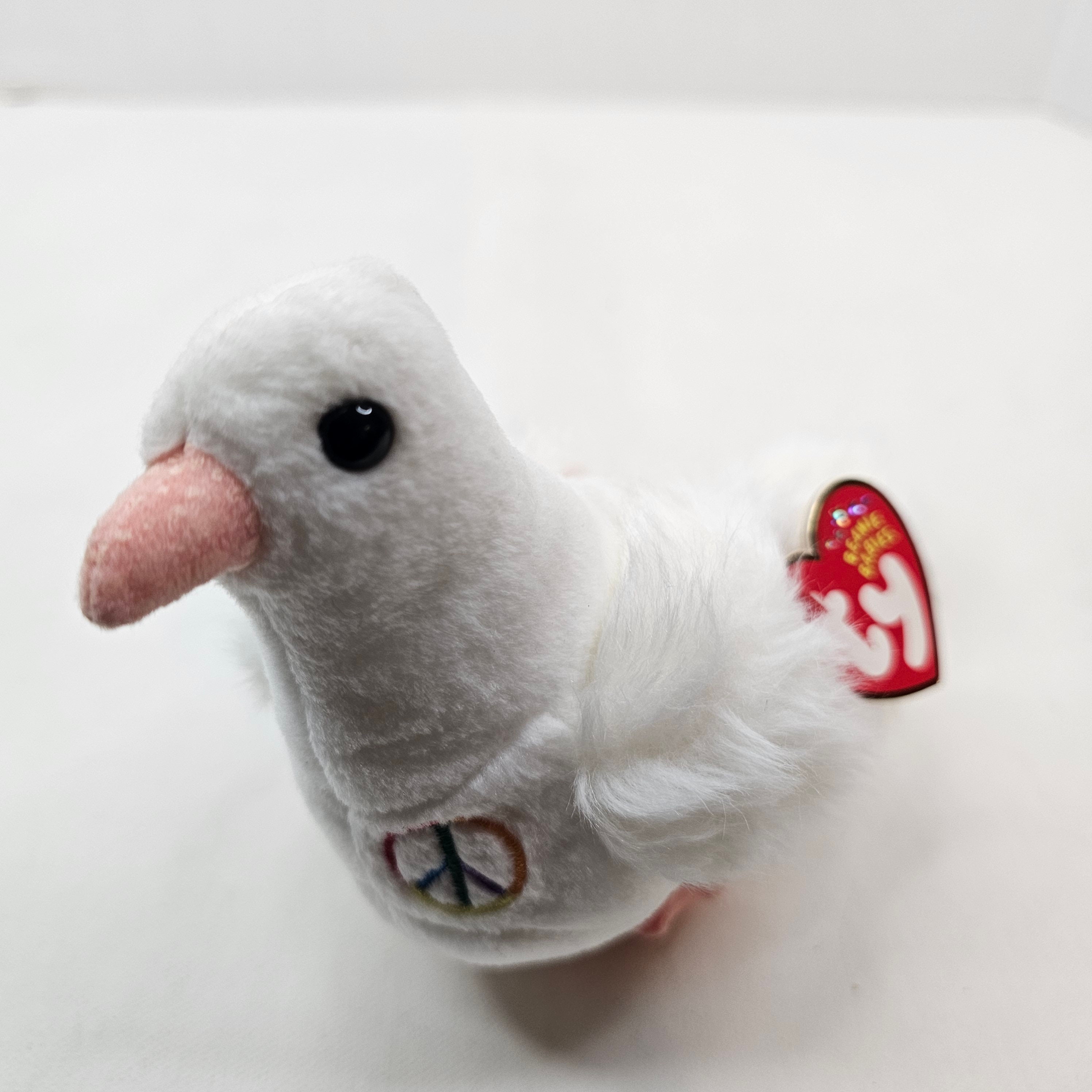 Ty Beanie Babies Serenity White Peace Dove Plush 2002 Bird Stuffed