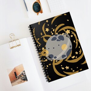 Galaxy Spiral Notebook - Ruled Line, Earthy Notes Kids Notebook