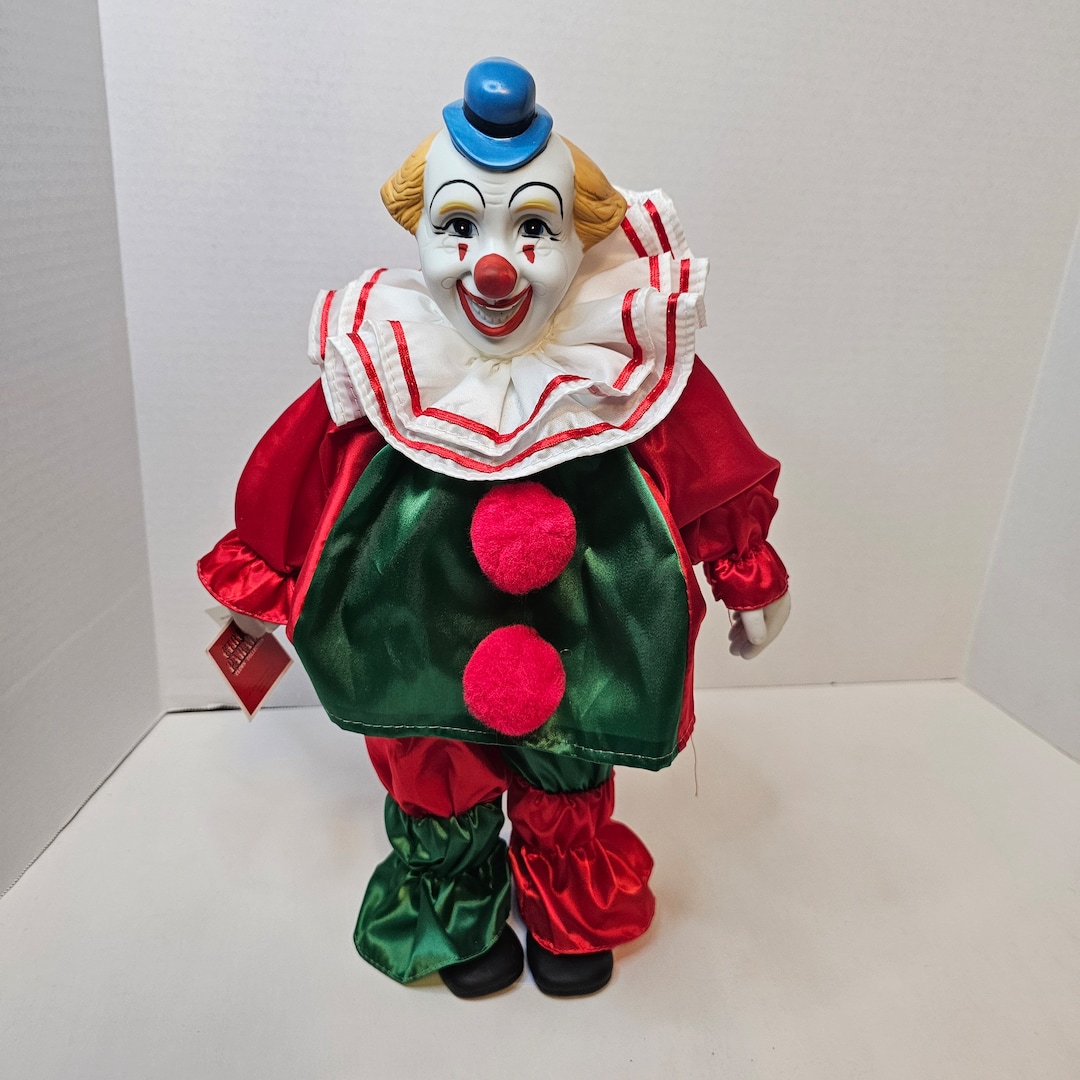 Vintage Circus Parade Clown Collection Porcelain Doll Anco