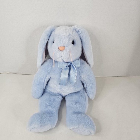 Ty 1999 Beanie Buddy Flippity Bunny Plush Blue Rabbit Stuffed