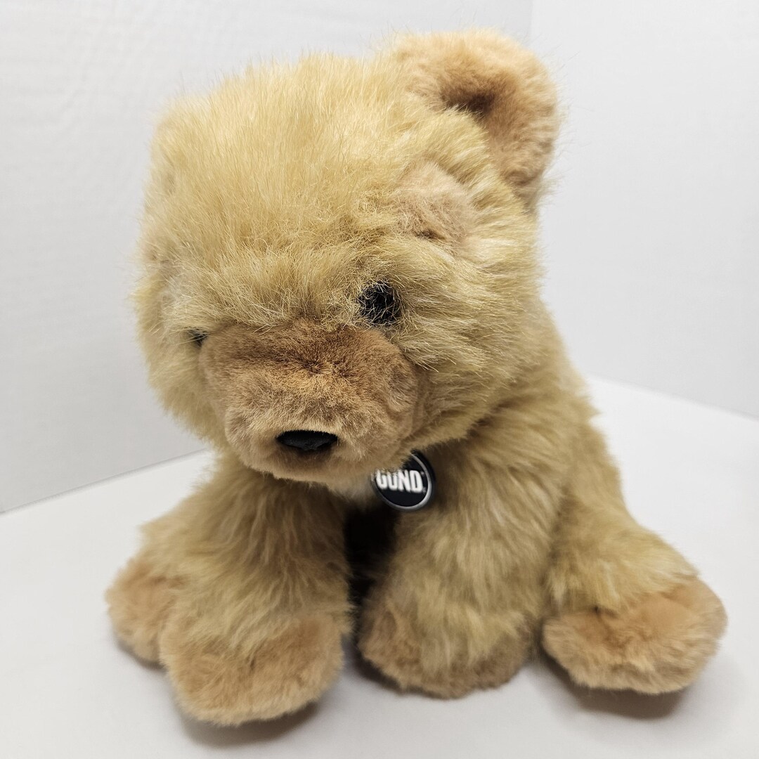 Vintage Gund 1979 Bear Plush Teddy Golden Brown 12" Stuffed Animal Toy ...