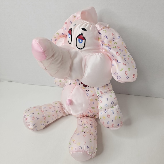 TOPTOY ギュンギュンラム Baby Pink Commonwealth Jumbo Love Pink Elephant Plush Nylon Abc's Print