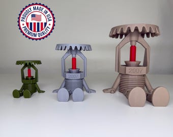 Mr.Sprinkler buddy with articulated legs , available in 3 sizes. 2025