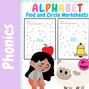 26 Spot the Letter Printables Uppercase and Lowercase | Find the Letter | Preschool | Kindergarten | Learning Activities
