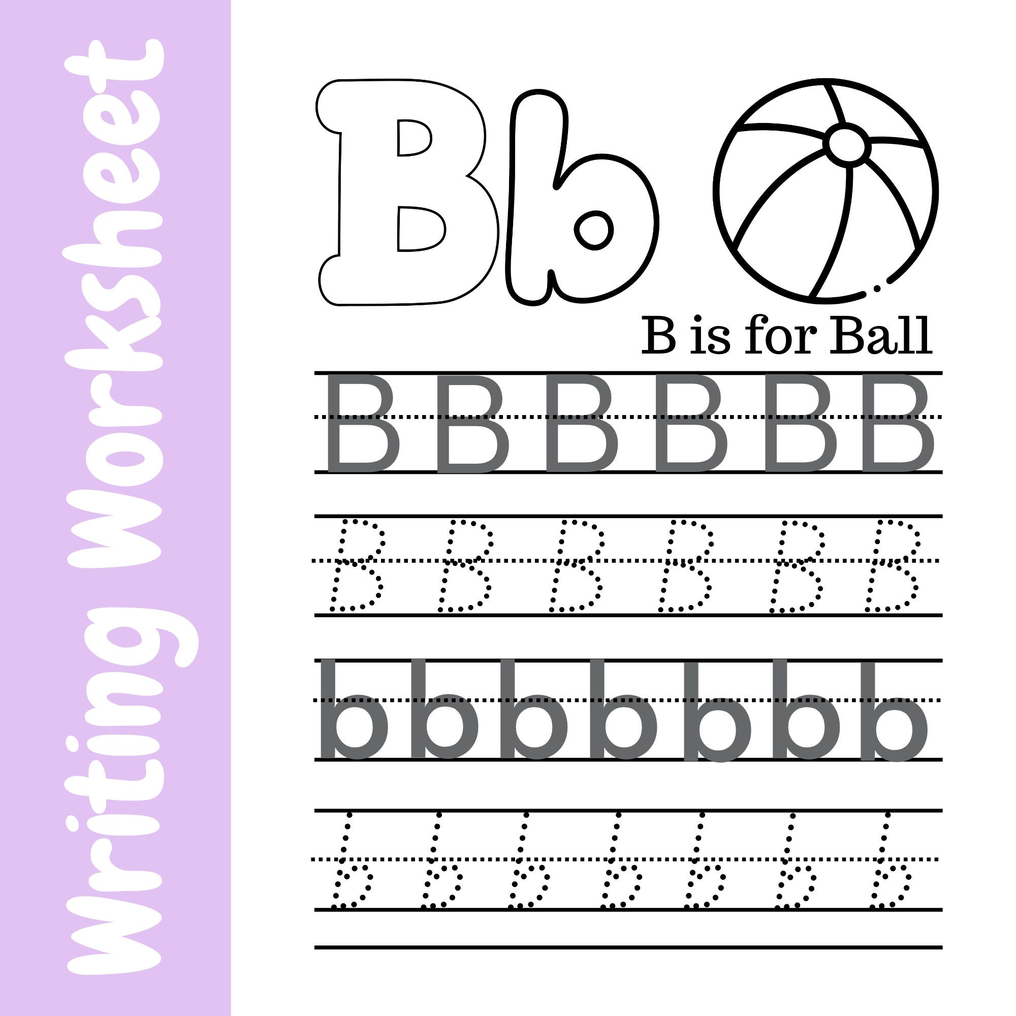 Coloring Printable Handwriting Worksheets Kindergarten Practice ...