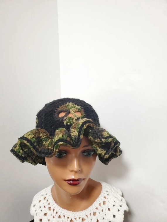 Halloween Crochet Skull Bucket Hat - Etsy display picture 3