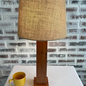 Hand crafted solid mahogany lamp (SHADE NOT INCLUDED)