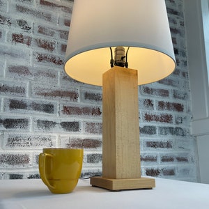 Hand crafted solid maple lamp (SHADE NOT INCLUDED)