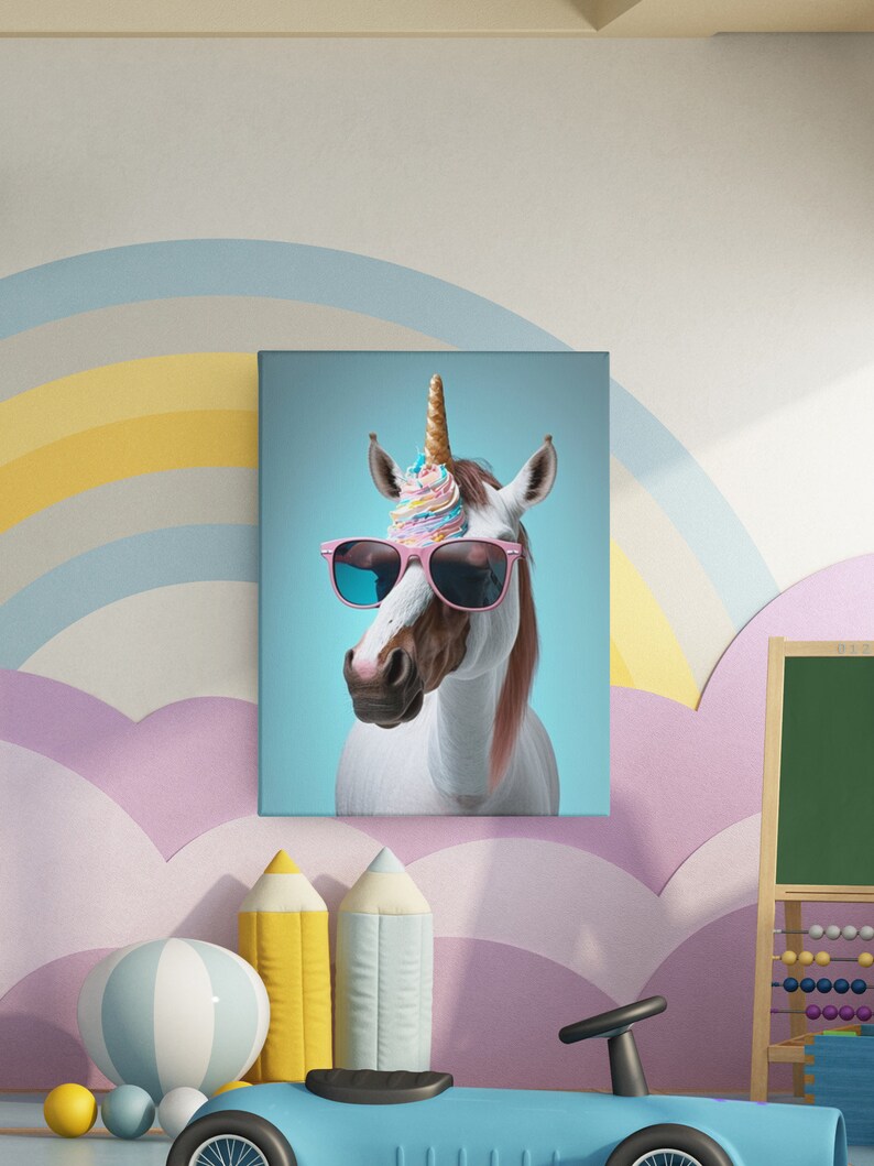 UNICORN WALL ART | Girls Bedroom Unicorn Printable Digital Download Art | Nursery Wall Art ...