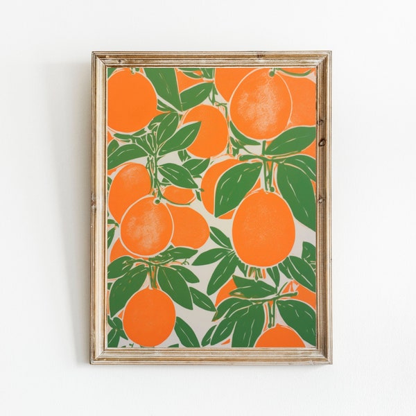 Orange Wall Art - Etsy