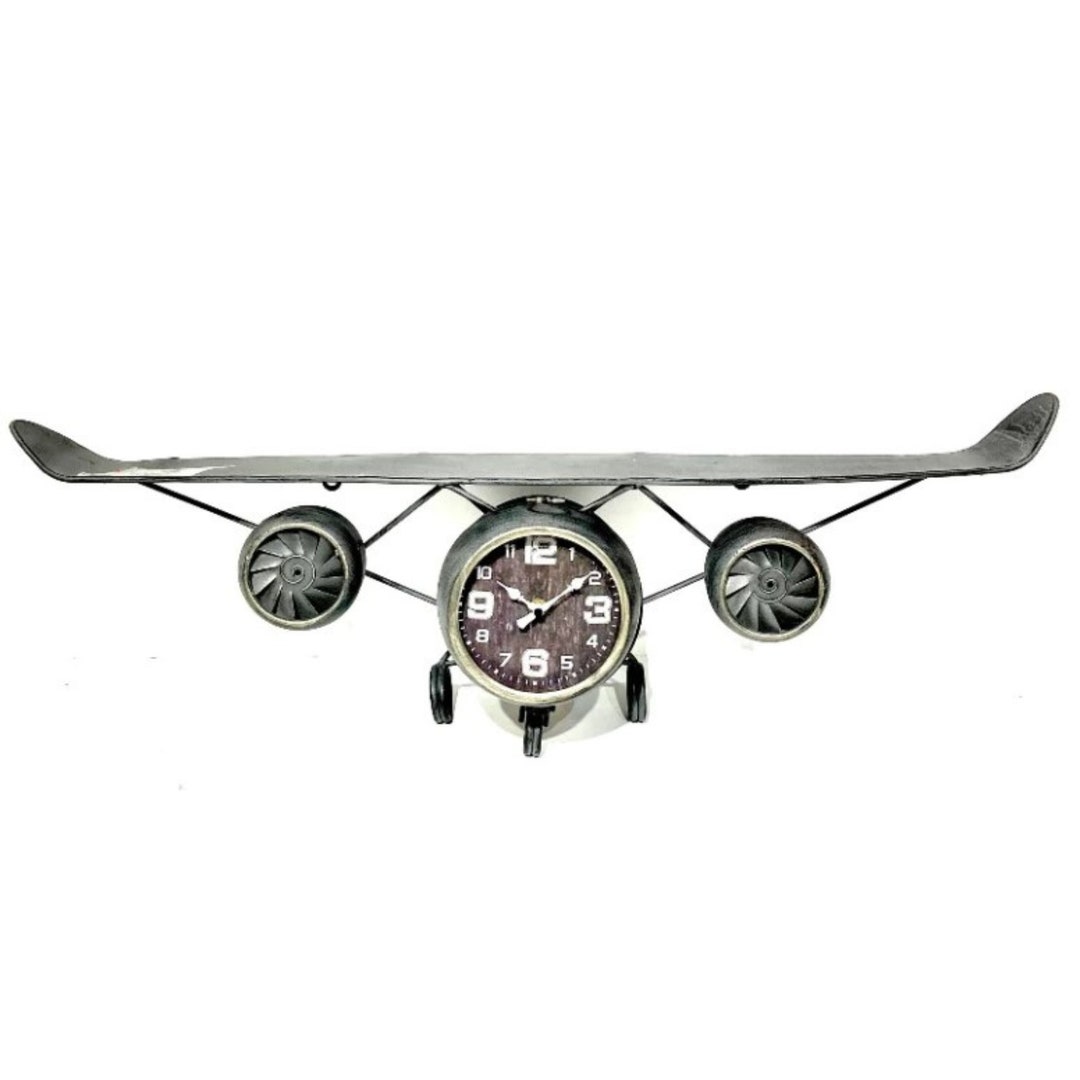 Vintage Airplane Wall Clock Etsy