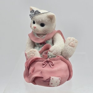 Enesco Calico Kittens Figurine: &quot;We’re Partners in the Dance of Life&quot; - Ballerina Kitten & Mouse, 1997 Limited Edition