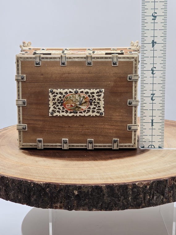 Antique Jewelry Box 19th Century Anglo-indian Vizagapatam