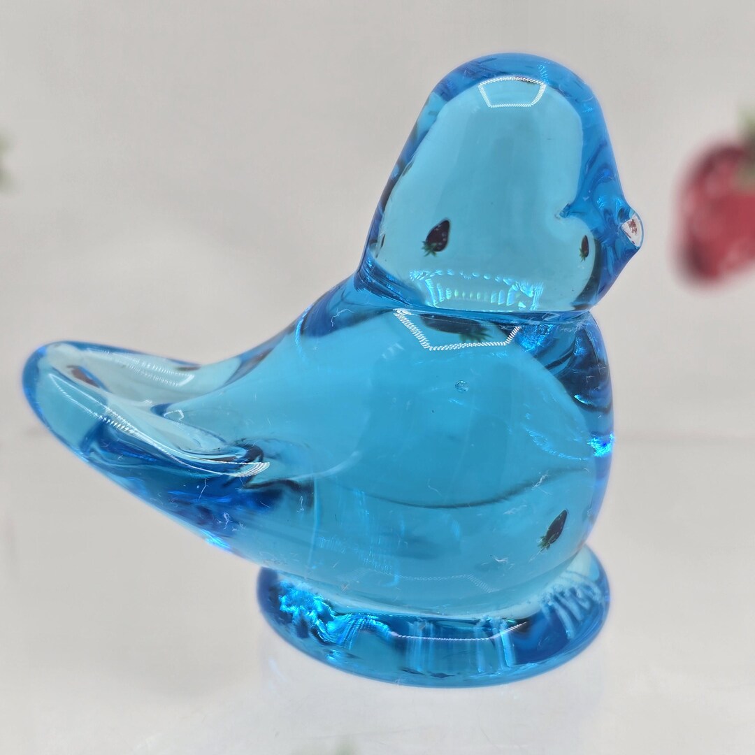 Vintage Bluebird of Happiness Figurine: Ron Ray 1989 Signed Terra