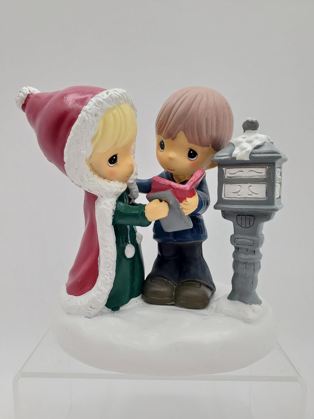 Vintage Precious Moments Christmas Figurine: "tidings of Comfort and ...