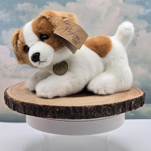 Sweet Jack Russell Puppy Plush – 9&quot; Soft Stuffed Animal Dog Toy for Kids – Cuddly Aurora Miyoni Brand Terrier with Tag – Cute Gift!