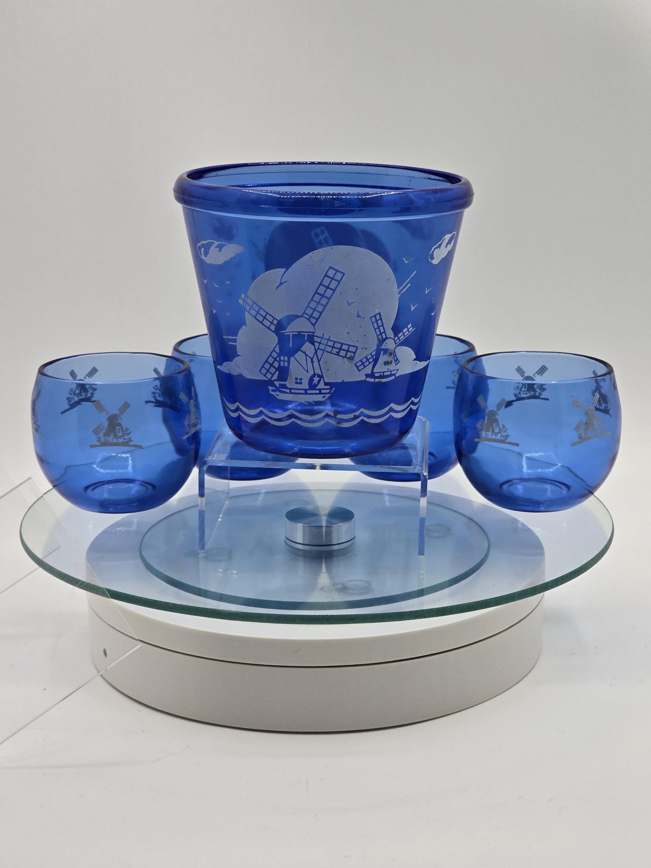 ヴィンテージバーセット - 1930年代 ヘーゼルアトラス コバルトブルー