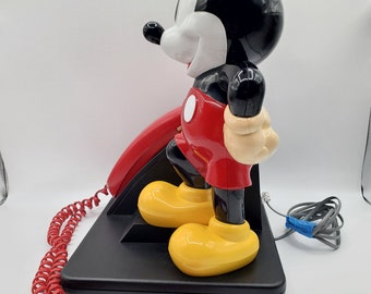1990年代のヴィンテージディズニーミッキーマウス有線固定電話タッチ
