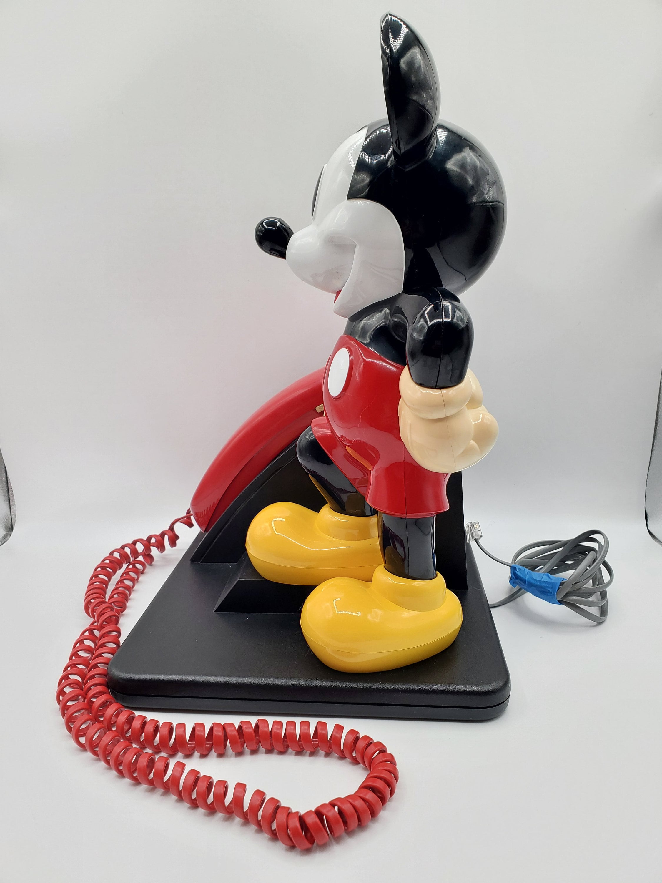 1990年代のヴィンテージディズニーミッキーマウス有線固定電話タッチ