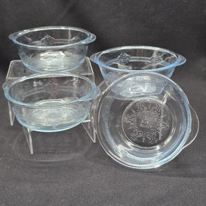 Vintage Fire-King Sapphire Blue Casserole Set: 1940s Anchor Hocking Ovenware