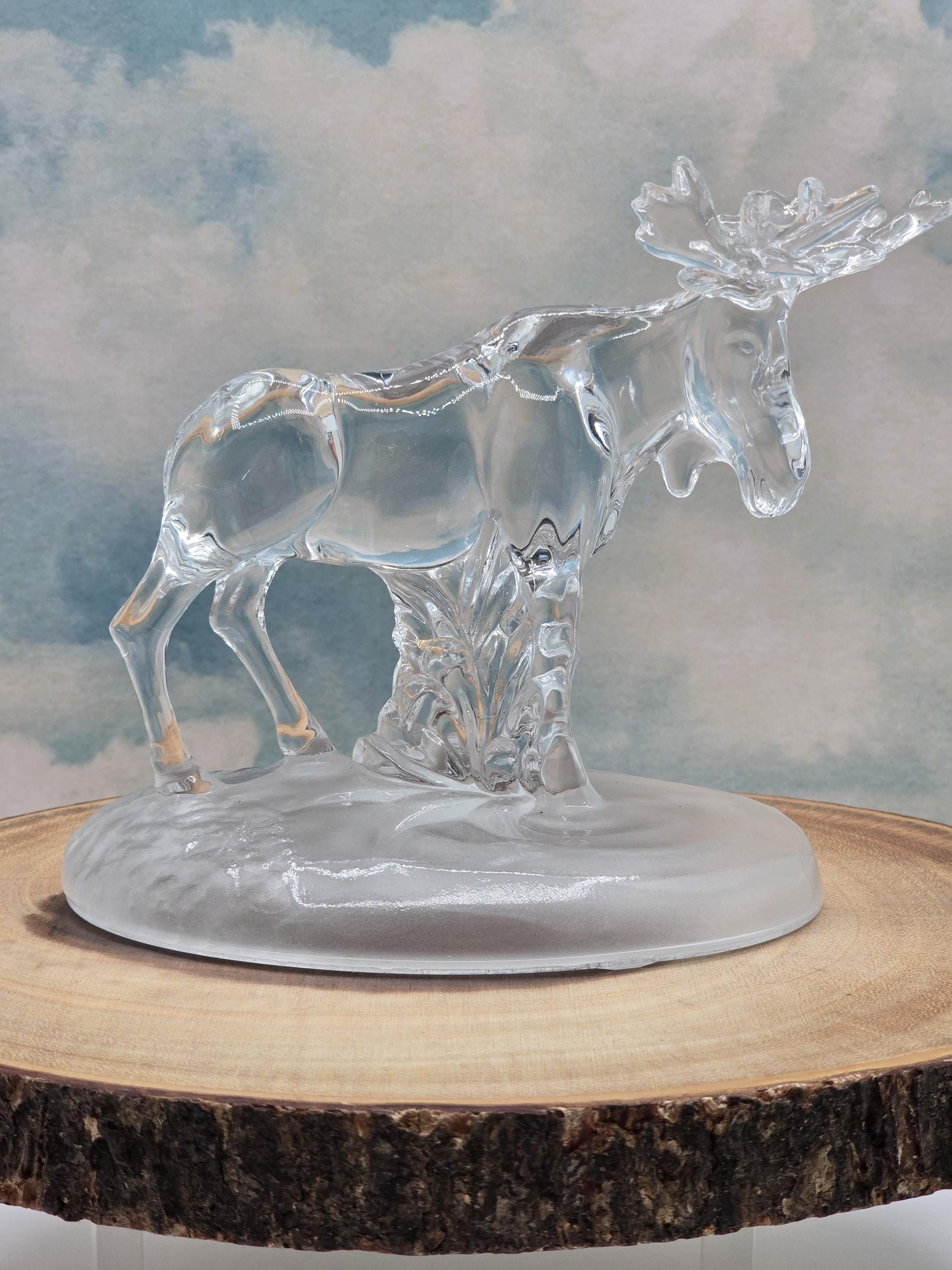 現物投資 Vintage RCR  Crystal Rock 置物 Vintage RCR Royal Crystal Rock Moose Figurine – Italian 24% Lead