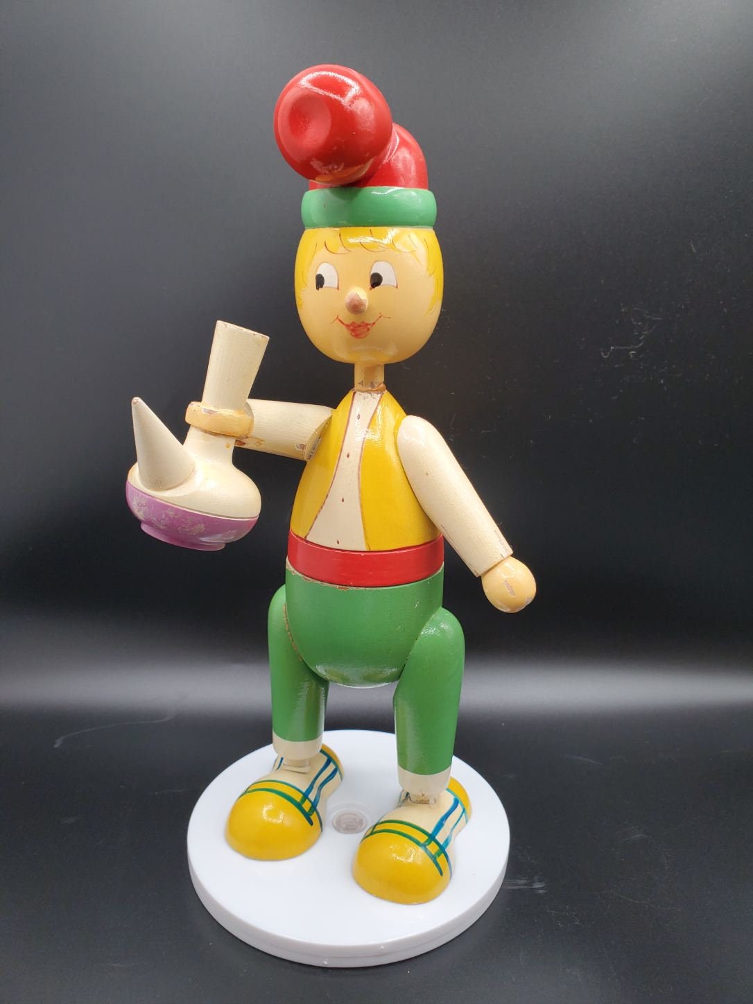 GICO Pinocchio en Bois, Longueur : 31 cm-fabriqué en Italie - 9012