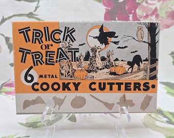 Vintage Ausstechformen - Süßes oder Saures Halloween 6er Set mit Box