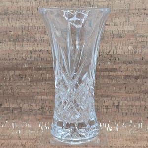 Vintage Cristal D’Arques Vase: Art Deco Lead Crystal Masquerade Vase