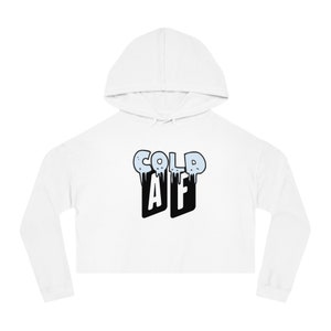 Sudadera con capucha recortada / Sudadera AF fría / Sudadera con capucha fría / AF fría / Sudadera AF / Sudadera con capucha Af / Sudadera con capucha recortada para mujer