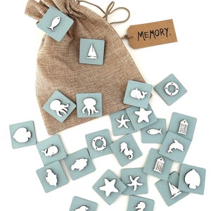 Jogo da memória, brinquedo de madeira, jogo de cartas, marítimo