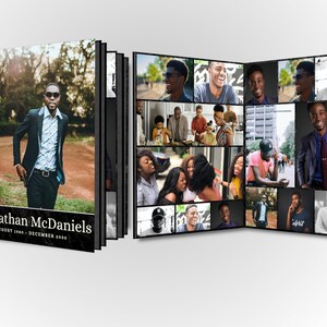 12 Page Funeral Program Template Brochure | Self Edit Using Canva | Instant Download - No Waiting - Obituary and Photo Gallery Booklet