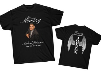 Unisex Ultra Cotton Tee - Black In loving memory Double Sided