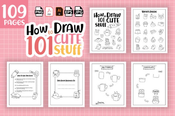 Learn How To Draw Cute Things For Kids Ages 8-12: Learn How To Draw Step By  Step With 20+ Tutorials Inside, Drawing Book Gift For Kids Ages 8-12 Boy