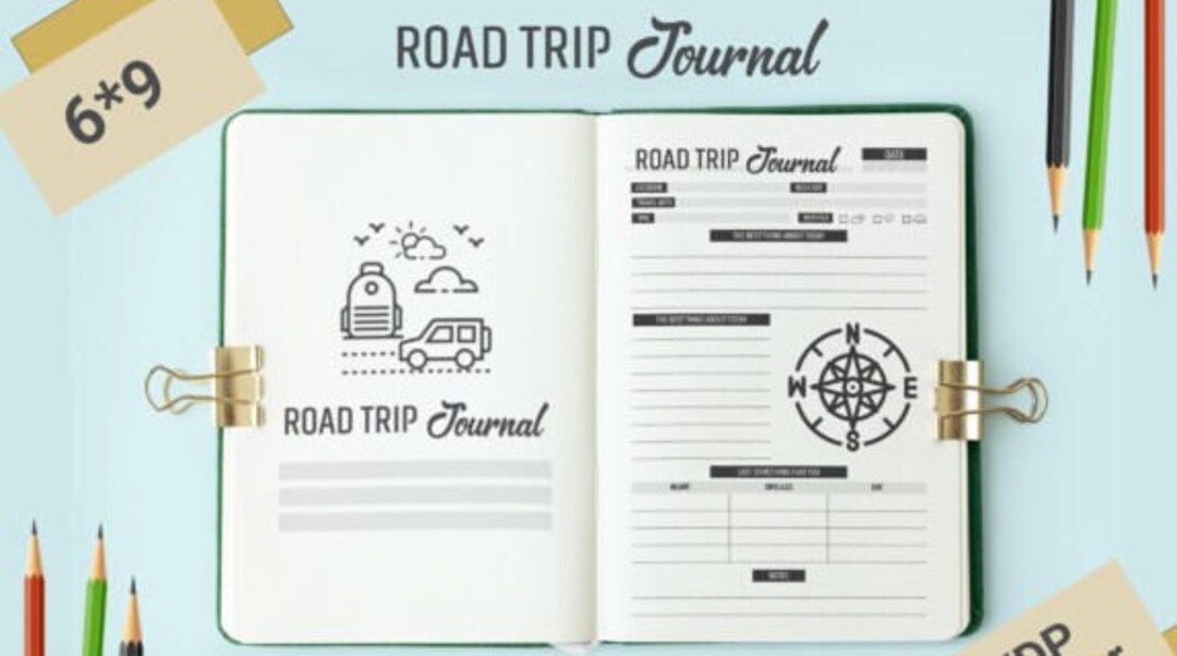 Road Trip Journal Printable Road Trip Printable - Etsy
