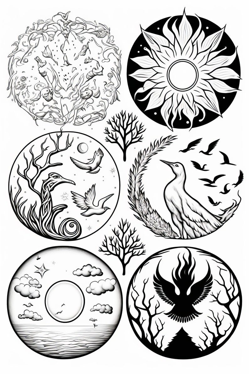 Occult Coloring Pages Witchcraft the Dark Arts Spiritual - Etsy