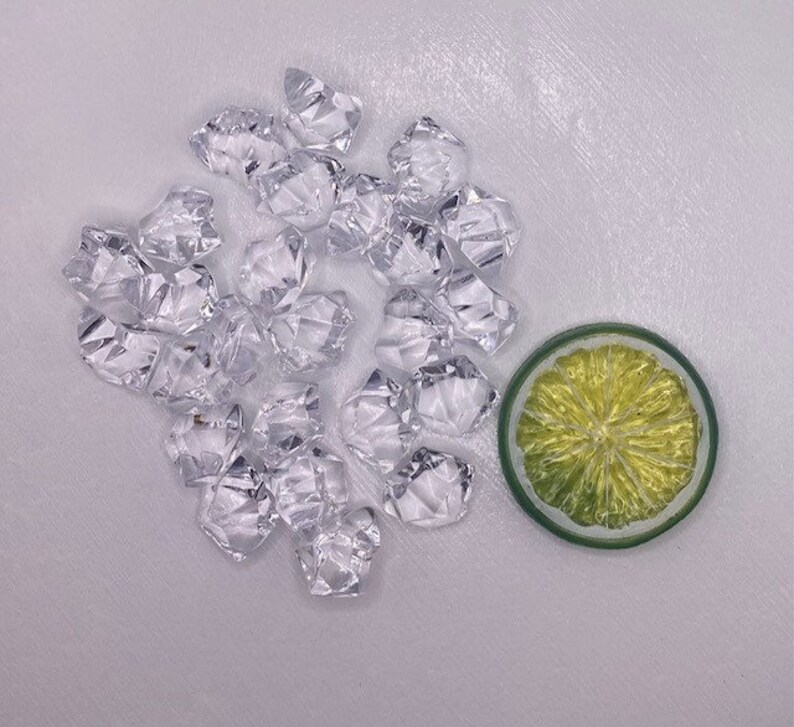 Fake Crushed Ice and Fruit Lime for DIY Tumbler Toppers Etsy