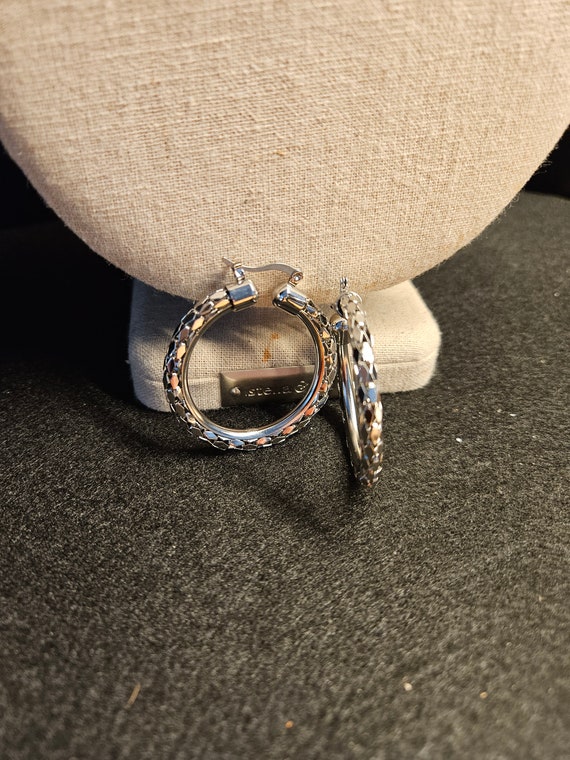 Hsn silver deals hoop earrings