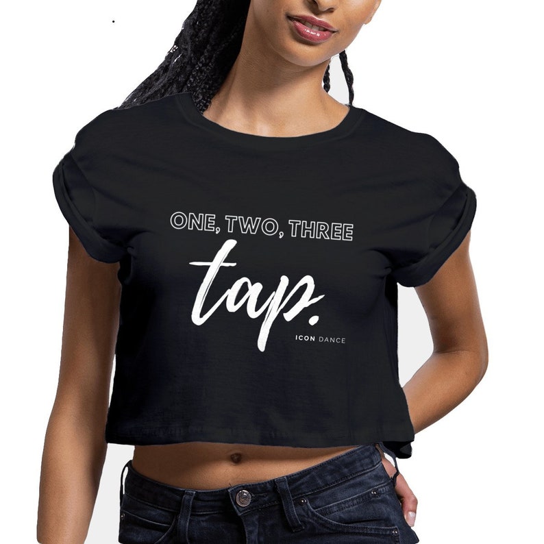 Bachata Dance Crop Top, Organic Cotton Latina Shirt image 1