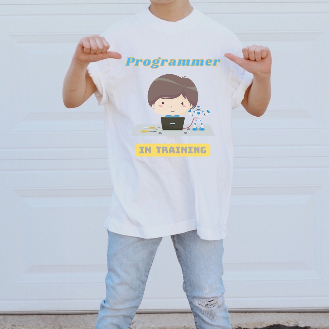 Developer Class Boy Programmer in Training With Boy Coding T-shirt Gift Men Boys Geek ...