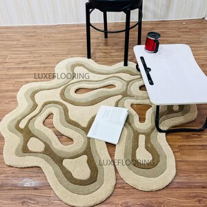 Mush Studios 100%ウールラグ ハンドタフテッド タフティング S Mush Studios 100%ウールラグ ハンドタフテッド タフティング S ウール