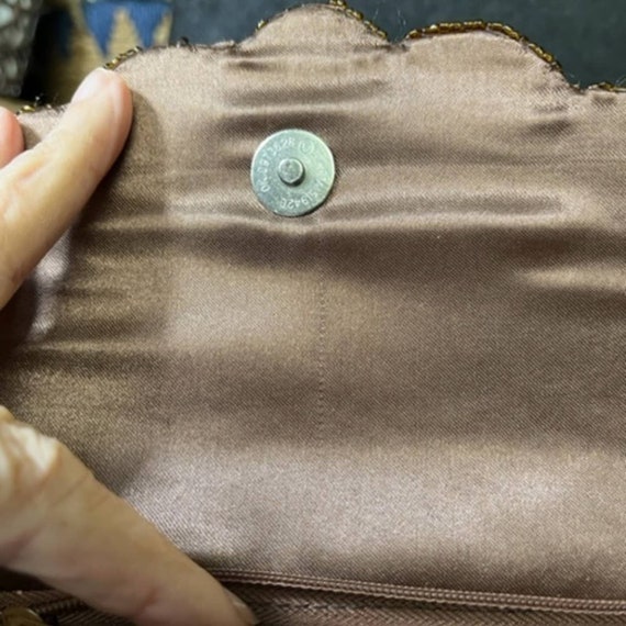 Bronze Sequin Clutch/Shoulder Bag - image 4