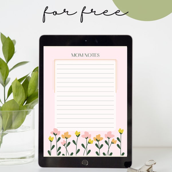 Free Mom Notes l Download for Free l Girltribe l National Women's Month l Free Listing Item l Free Etsy Listing