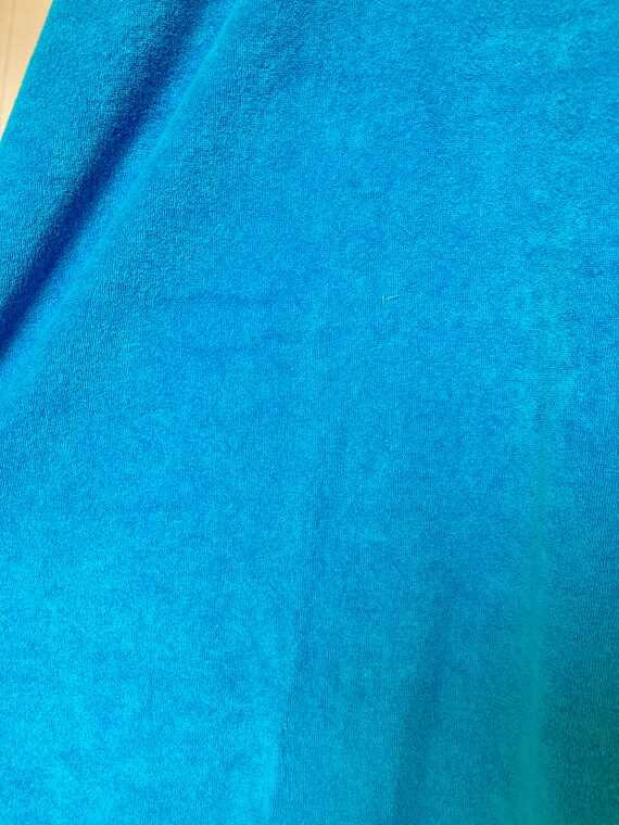 Vintage 80s / 90s Sears "Beached" Blue Terrycloth… - image 9