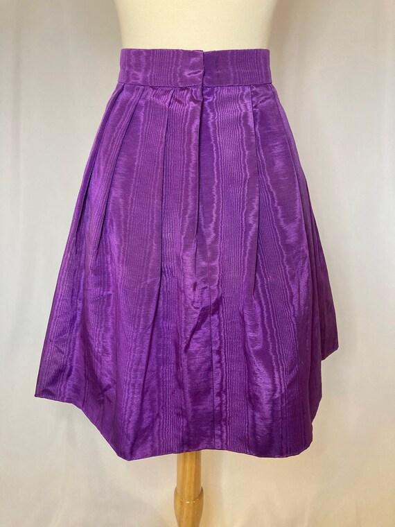 Vintage A.J. Bari Short Shimmery Purple Circle Sk… - image 8