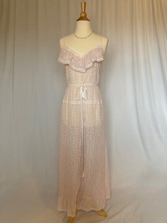 Vintage Ralph Montenero for Blanche Sheer Pink Dre