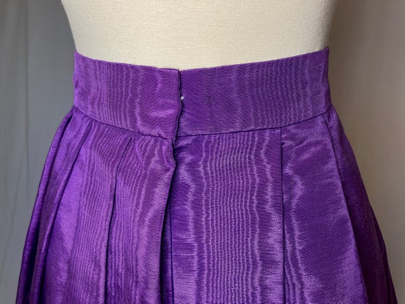 Vintage A.J. Bari Short Shimmery Purple Circle Sk… - image 6