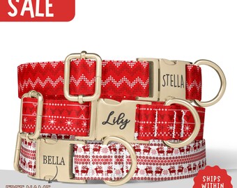 Christmas Reindeer Dog Collar Christmas Gift For Dog Collar Xmas Puppy Collar Gift Festive Dog Accessories Christmas Dog Collar PP-390