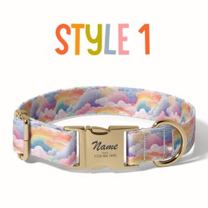 a dog collar with a name tag on it