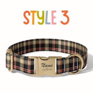 a dog collar with a name tag on it