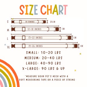 a poster with measurements for a size chart